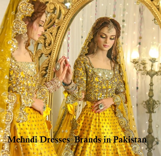 Mehndi Dresses Brands in Pakistan