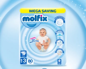 Top Baby diaper brands in Pakistan-molfix