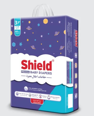 Top Baby diaper brands in Pakistan-shield